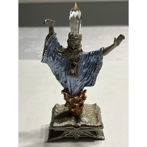 Masterworks Fine Pewter -1992-8 Mythical Wizard-Blue Robe-P.C. Sedlow - Picture 1 of 11